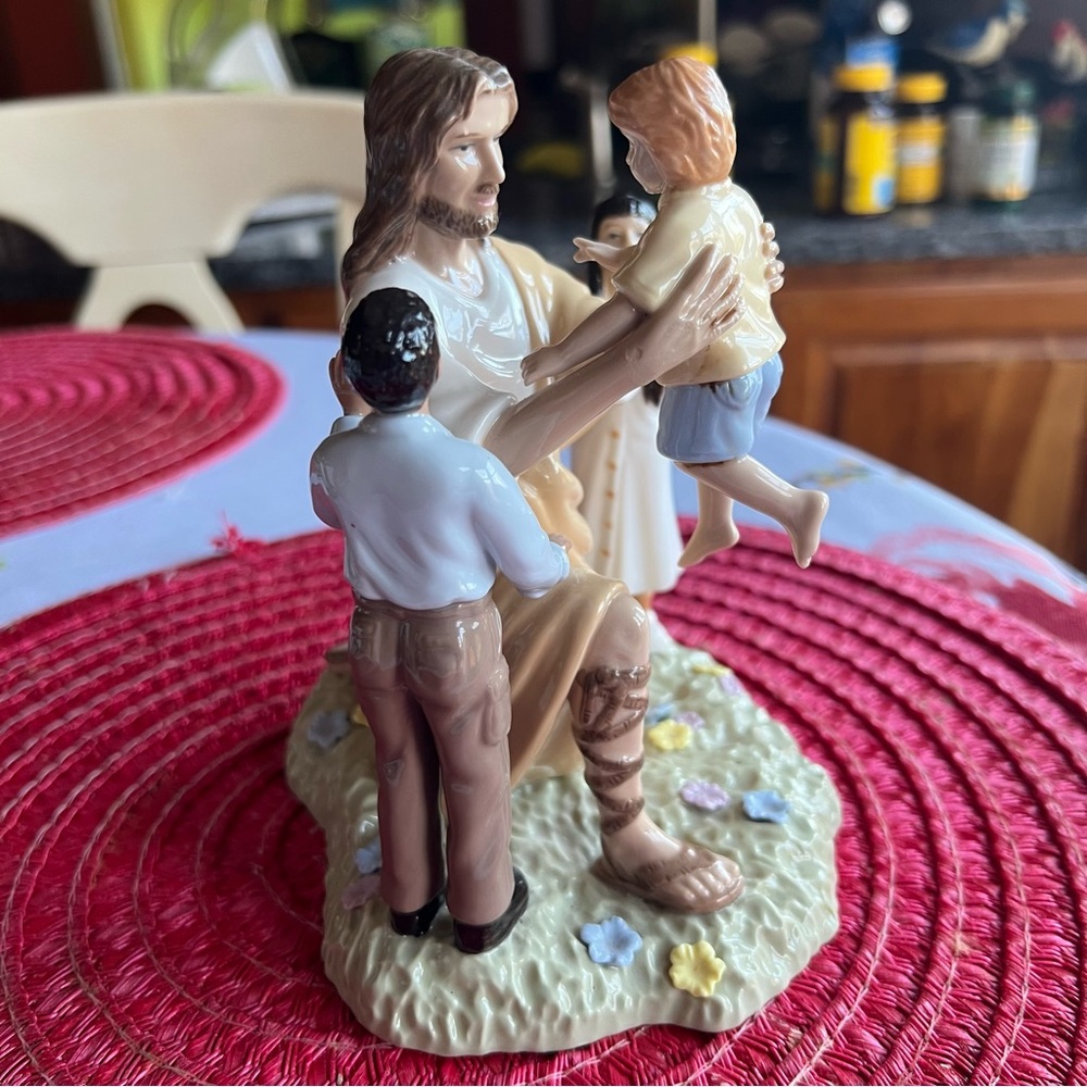 Inspirational Ceramic Figurine with Children